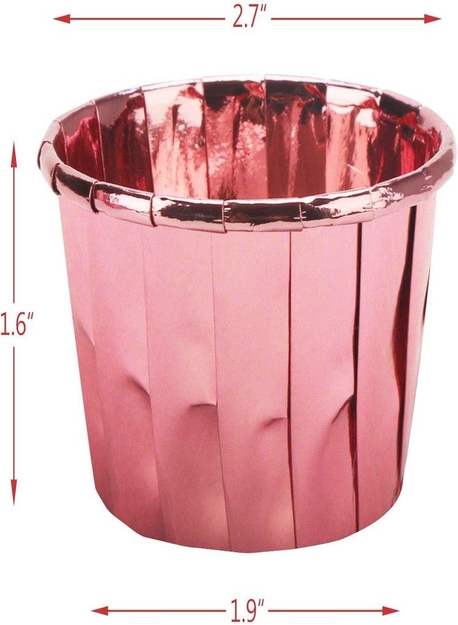 Jubilant 50 Pcs Cupcake Liners, Disposable Ramekin Muffin Baking Cups, Aluminum Cupcake Cups, Little Foil Baking Cups - Image 3
